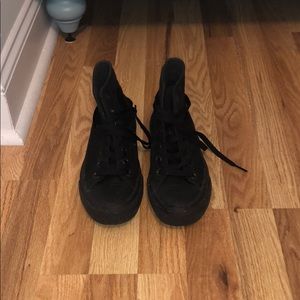 Black Hightop Converses